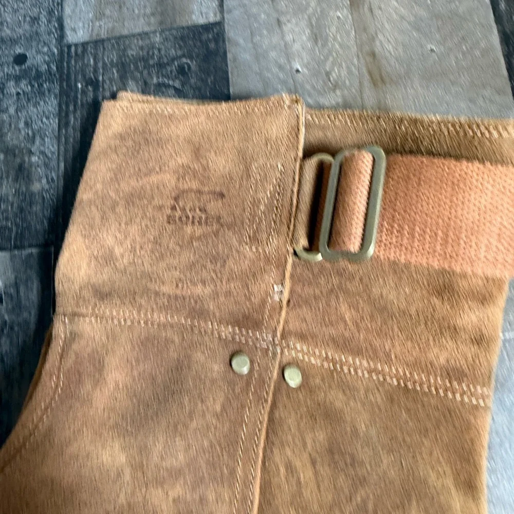 Sorel Tall Suede Wedge Boots Size 8 | Camel Over The Knee Winter Boot |Cozy Chic